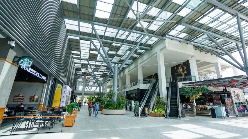 Interior of a Kota Kinabalu shopping mall atrium